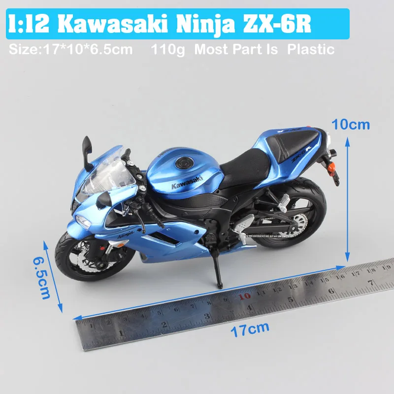 Masito 1/12 весы классика Kawasaki Ninja ZX-6R Diecasts& Toy транспортные средства спортивные гоночные модели мото rcycle мотоциклы игрушки детские подарки