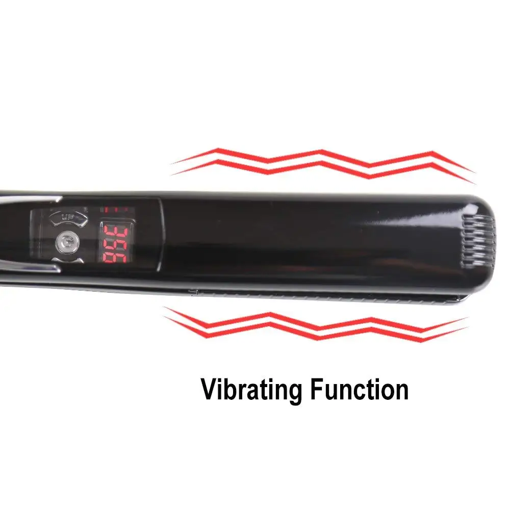 Hair Straightener Curler 470℉ Vibrating Titanium Plate Flat Iron Keratin Treatment Professional Salon Styling Tools Dual Voltage