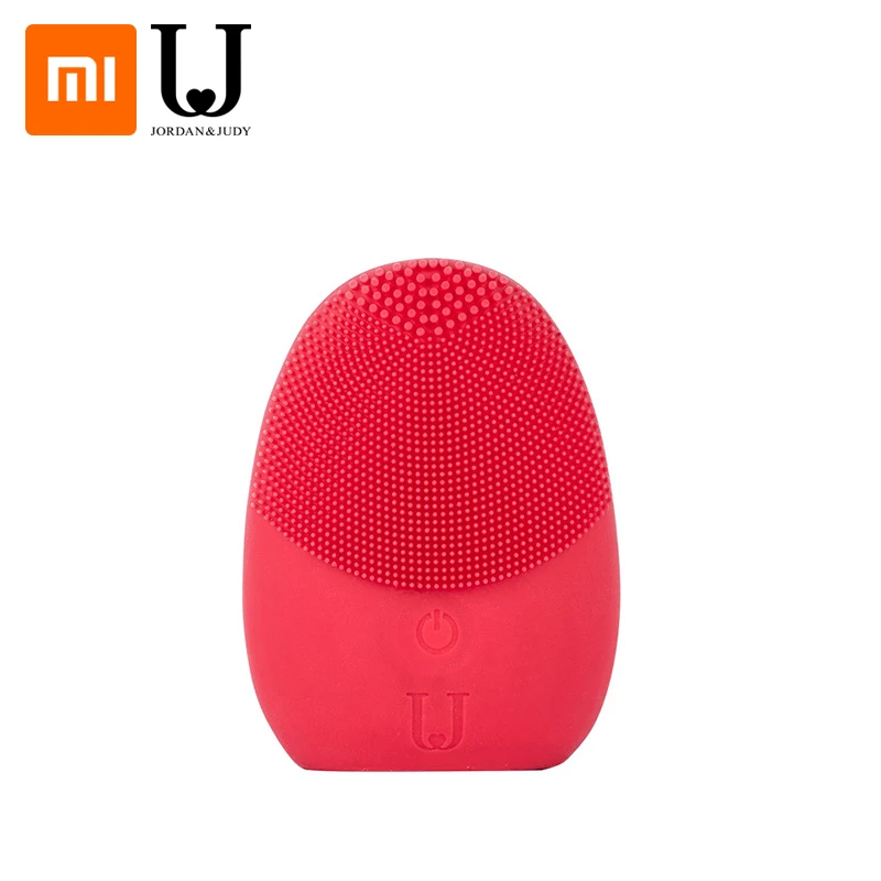 XIAOMI Mijia JORDAN& JUDY Очищающий Инструмент для лица глубокое очищение звуковые очищающие Инструменты для лица IPX6 Водонепроницаемый Массажер для ухода за кожей - Цвет: Red