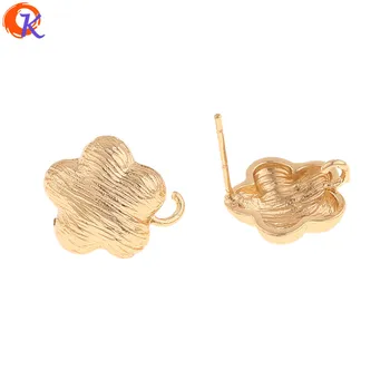 

Cordial Design 30Pcs 13*14MM Jewelry Accessories/Hand Made/Flower Shape/Genuine Gold Plating/Earrings Stud/DIY Jewelry Making