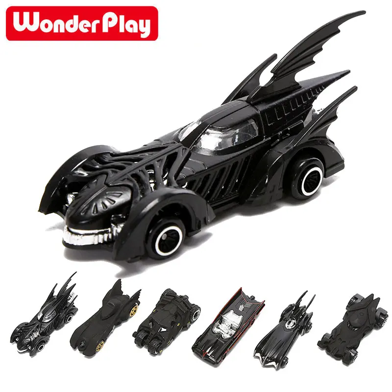 Wonderplay New 7 different styles of batmobile sports car Container truck model Batman alloy Metal 1:64 toy kids gift |
