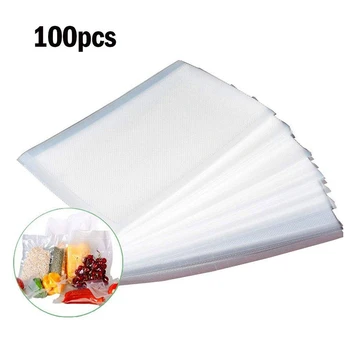 

100Pcs Quart 8 inchX12 inch Embossed Vacuum Sealer Bag Food Saver Storage Package Bag for Home