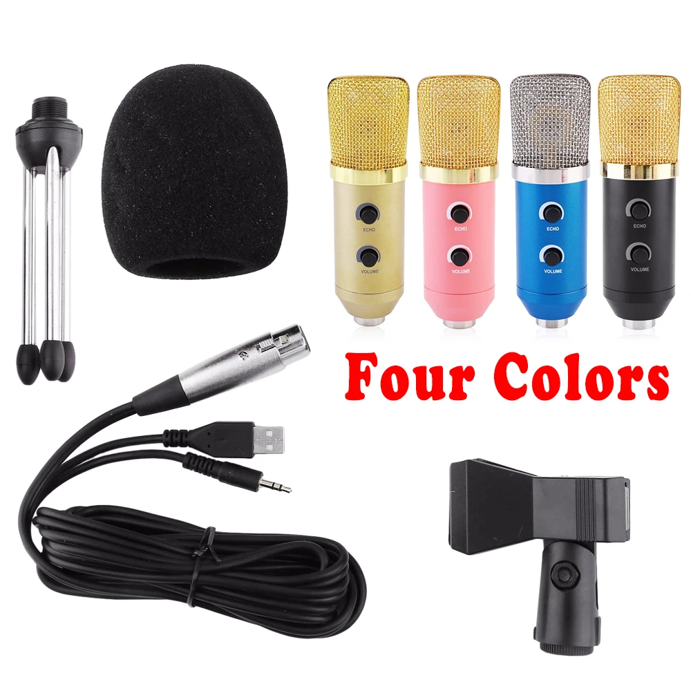 

Профессиональный USB-микрофон MK-F100TL, конденсаторный настольный компьютерный микрофон с подставкой, бесплатная доставка