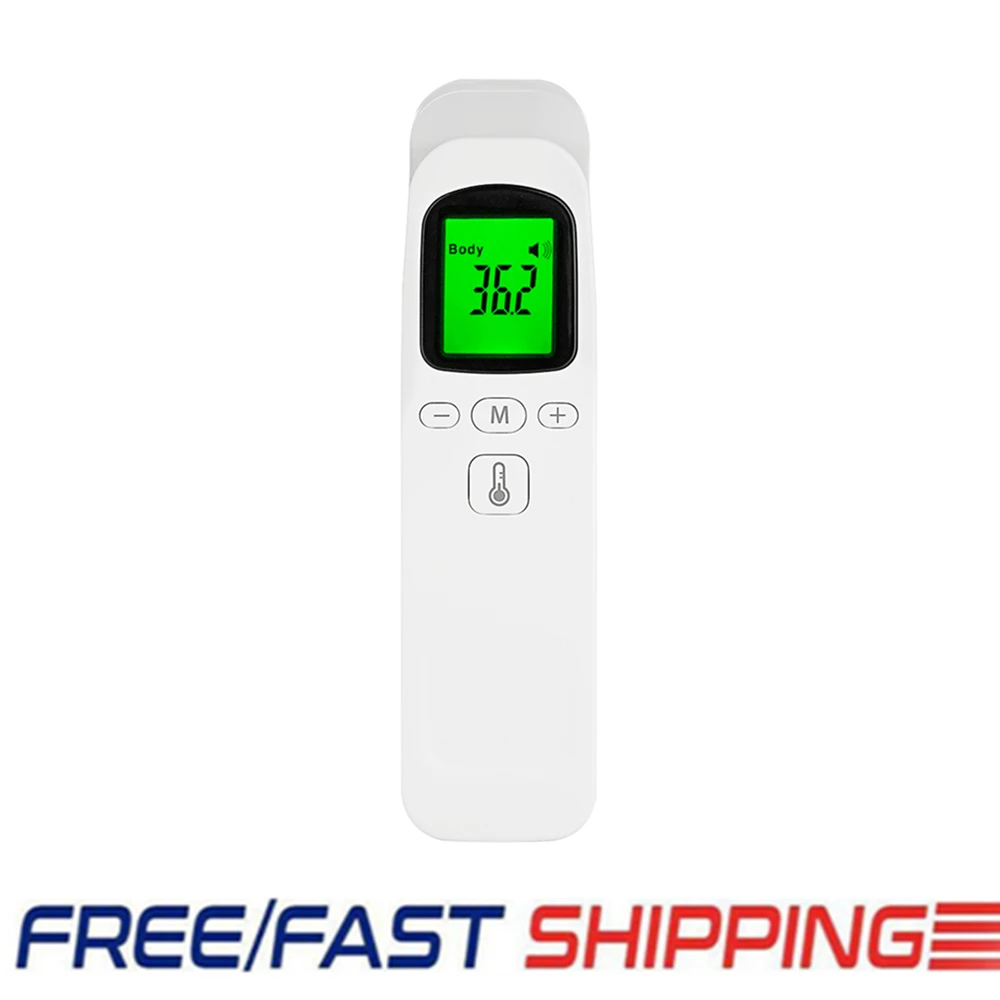 

High Quality Non-contact Digital LCD Thermometer Infrared Forehead Non-touch Body Temperature Gun Easy to Hold Dropshipping