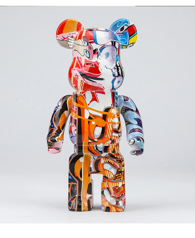 Figurines For Interior 28Cm Bearbrick  400% Be@rbrick  Games Home Decoration Desk Accessories Luxury Living Room Decoration New