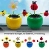 Fashion Solar Powered Dancing Flower Toy Office Desk Car Decor Funny Electric Toys For Kids Christmas Gift Car Decor Accessories 1