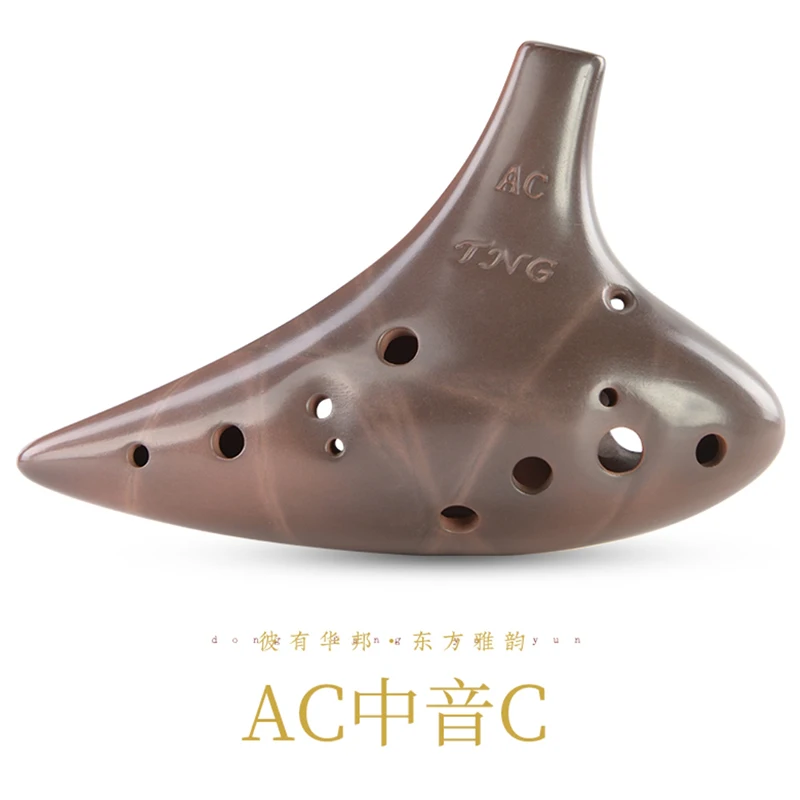 TNGオカリナパープルクレイプロ手作りドロマイトセラミックレッド 