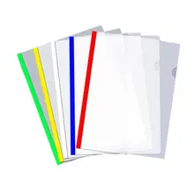 5 PCS Standard Sliding Bar Translucent Design Project File Report Covers For A4 Paper File Resume School Office Organizer Binder