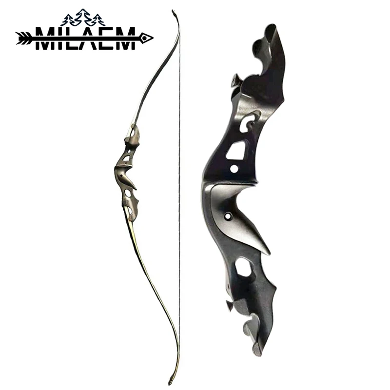 58 дюймов охотничий Рекурсивный лук алюминиевый сплав Лук стояк ламинированные