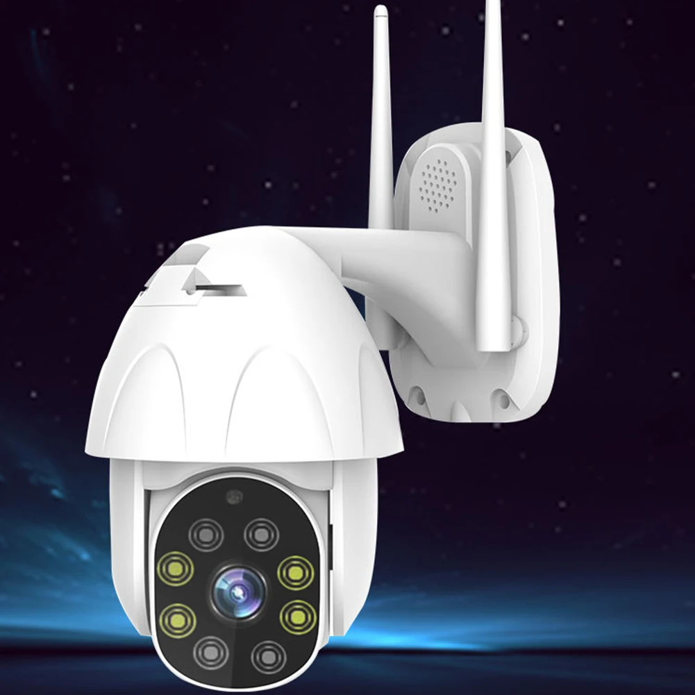 

1080P Rotatable Smart Outdoor IP Camera Noise Reduction Two Way Audio HD Waterproof Wireless WiFi Night Vision Playback IR Dome