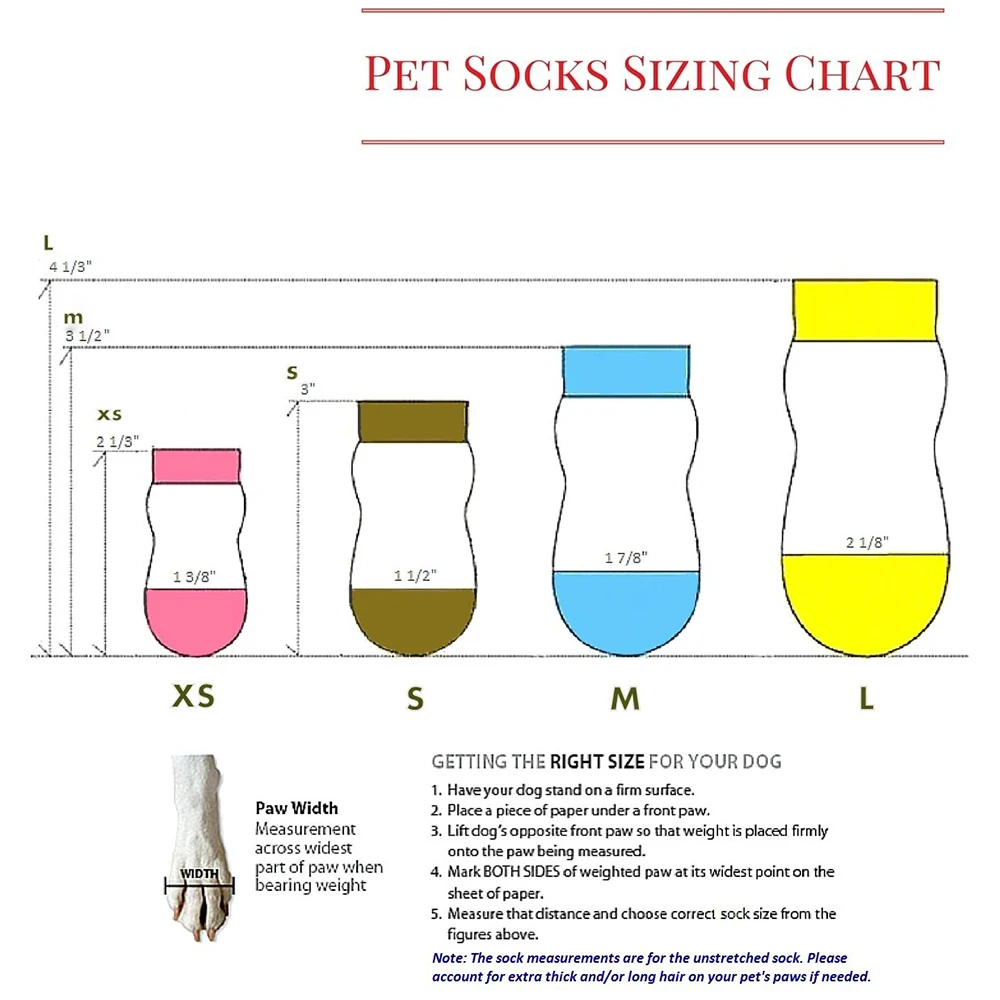 Anti-Slip Dog Socks for Hardwood Floors, Pet Paw Protection for Injured Paw, Indoor Wear