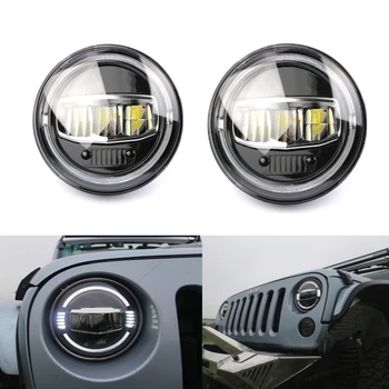 

Car Accessories 7Inch Round LED Headlight White Blue Amber Turn Signal for Jeep Wrangler JK TJ CJ Lada 4x4 Urban Niva for Nissan