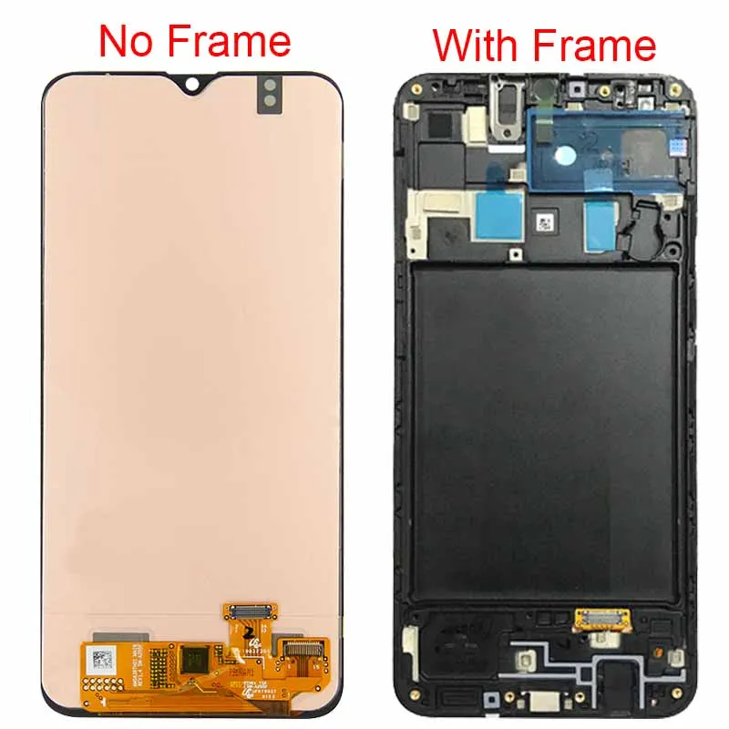 Оригинальный дисплей A205F для Samsung Galaxy A20 LCD с рамкой 6 4 'Galaxy A205 SM A205FN ЖК сенсорным
