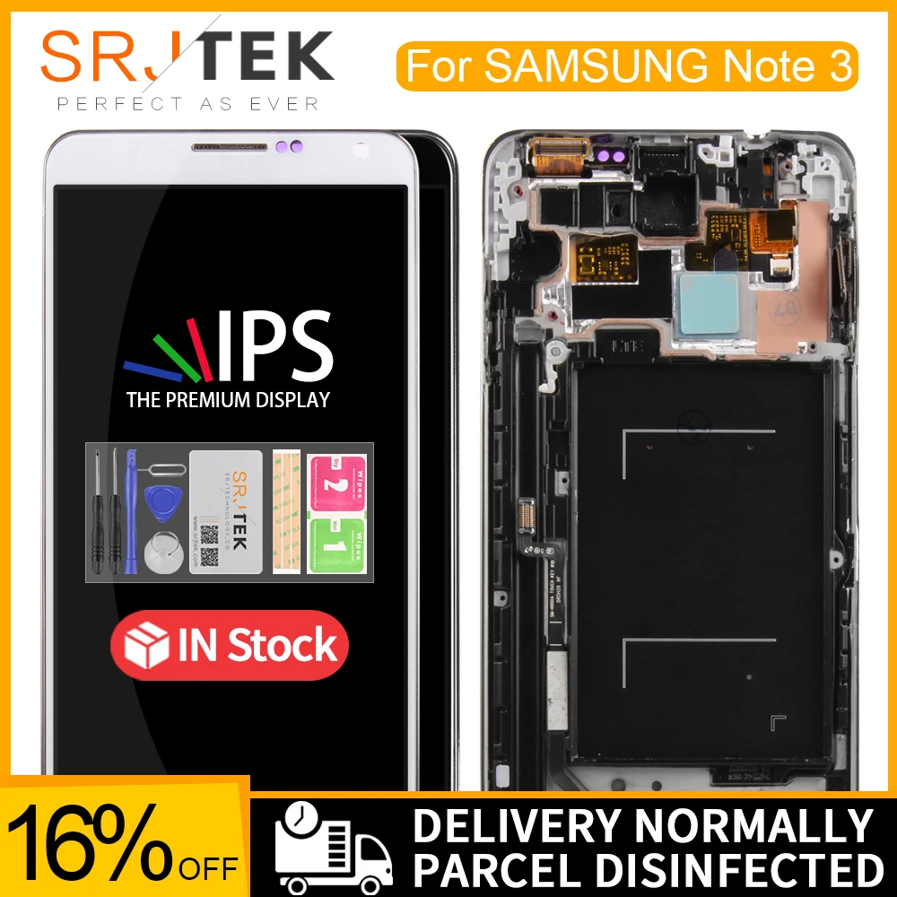 IPS экран для Samsung Galaxy Note 3 100% испытано сенсорный ЖК дисплей N9005 дигитайзер