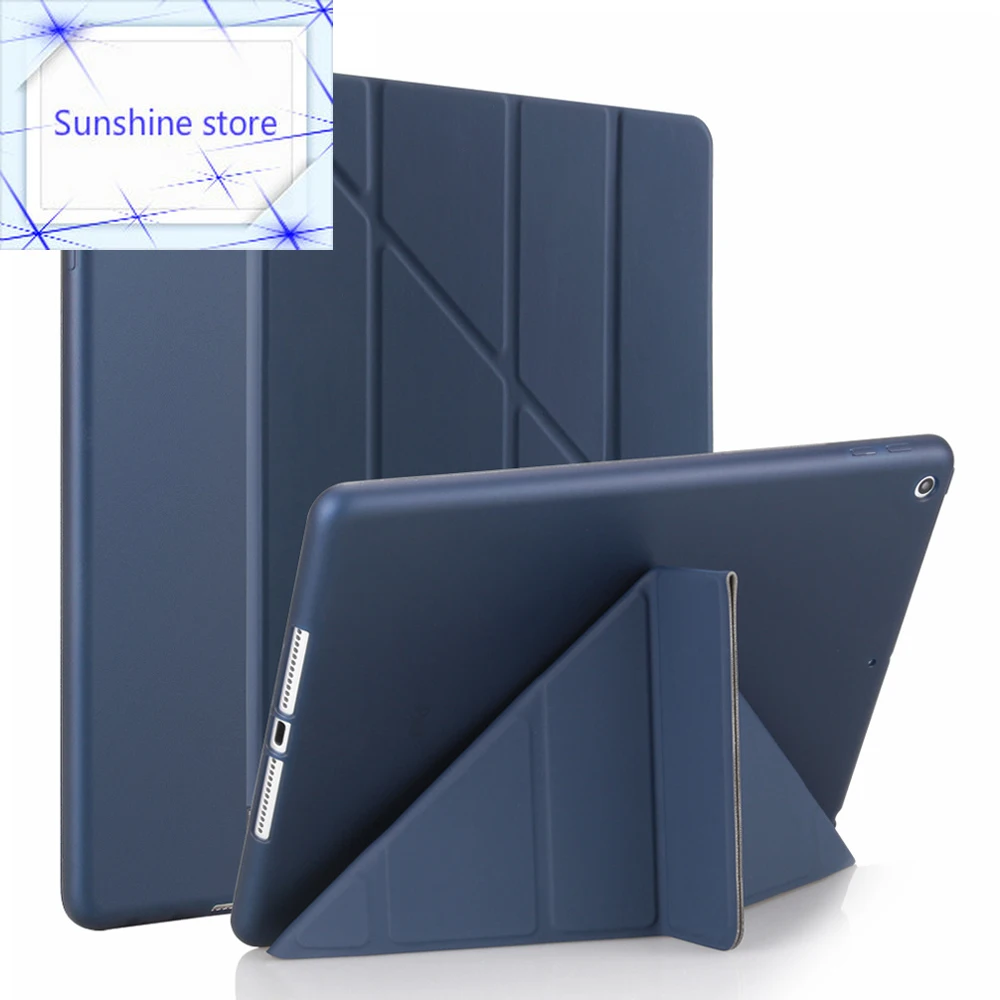 

For ipad 9.7 2018 Case Leather Silicone Soft Back Cover Case For ipad 6th Generation Case Smart Cover For ipad 9.7 2017 Case