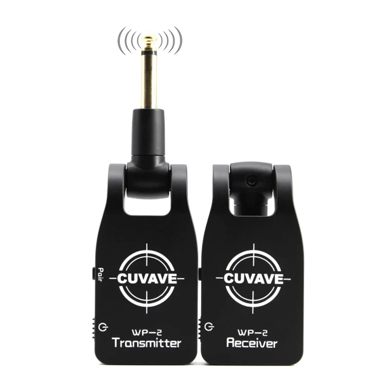 

UHF Wireless Guitar System 50M Transmission Range Transmitter Receiver Built-in Rechargeable Battery for Electric Guitar Bass