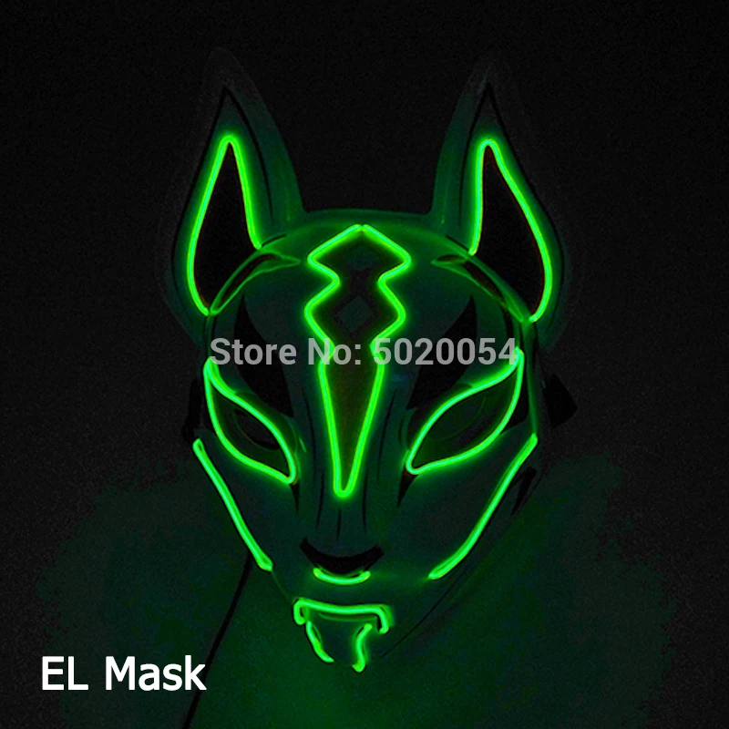 Anime Costumes Hot Sales LED Mask Glowing Halloween Party Mask Rave Mask Carnival Party Costume DJ Party Light Up Masks Anime Cosplay Props spider woman costume Cosplay Costumes