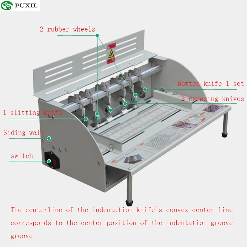 Electric paper folding machine folding and folding machine