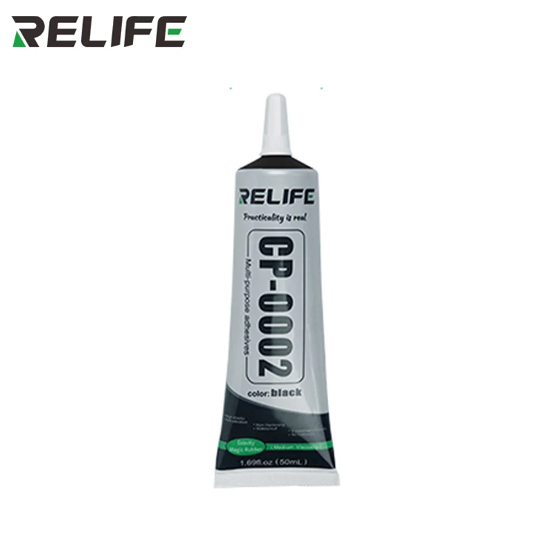 

1Pcs 50ML Phone Repair Black Glue Pin Design High Elasticity Adhesive Liquid Glue for Phone Frame/Display/ Back Cover Repair