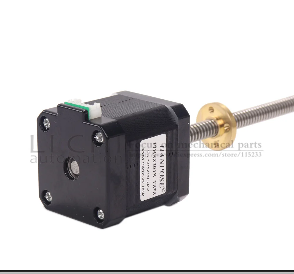48mm t-tipo parafuso stepping motor de ligação