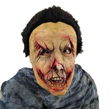 

Halloween Props Zombie Wigs Latex Horror Wizard Ghost Bloody Mutant Zombie Mask