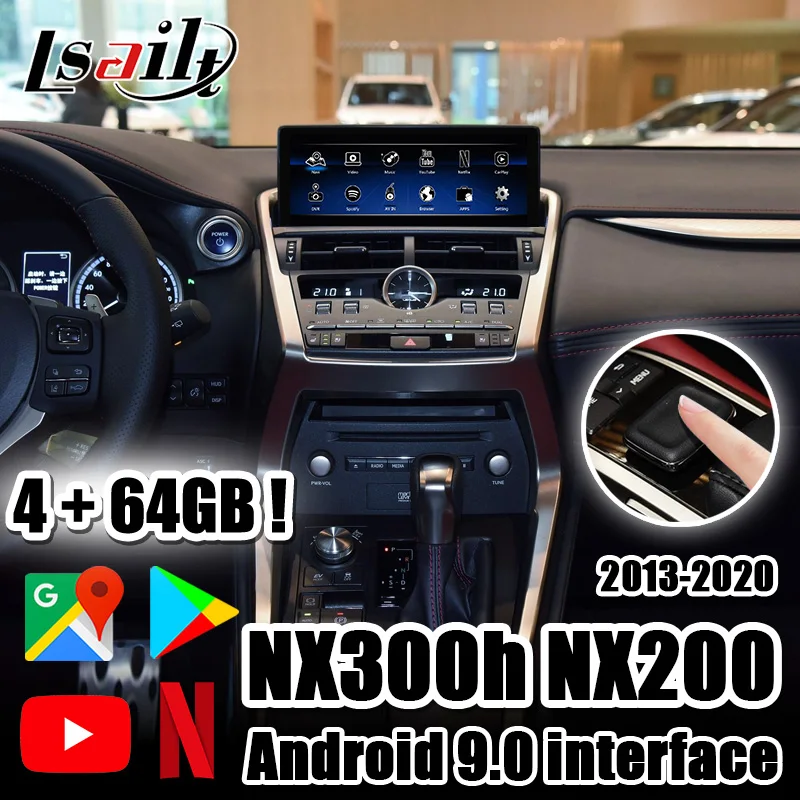 4 + 64 Гб Lsailt Android 9 0 CarPlay/Мультимедийный видео интерфейс для Lexus NX200t NX300h 2013 20