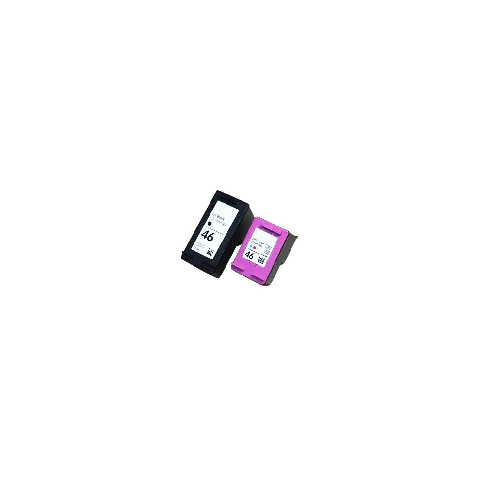 2 шт. сменный картридж для принтера hp46 DeskJet 2020hc 2025hc 2520hc 2029|ink cartridge|hp 46compatible ink cartridge |
