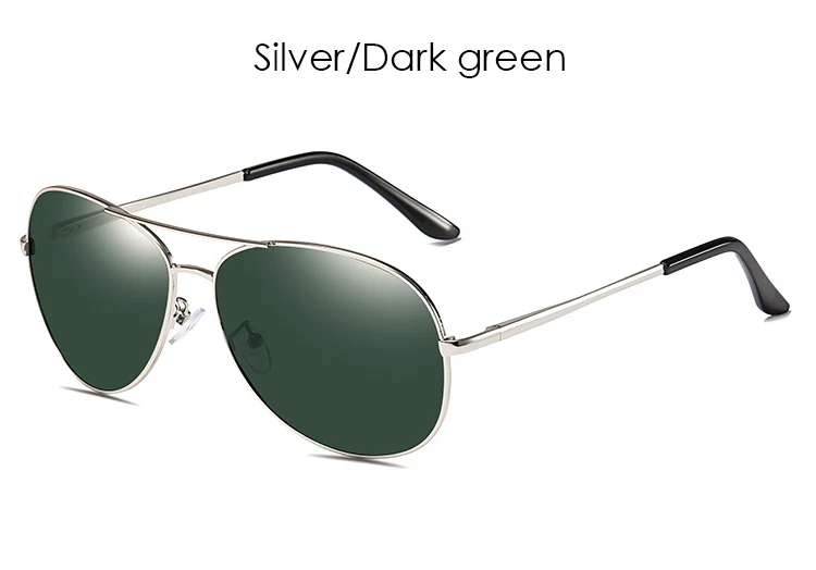 Silver G15 Модные поляризационные солнцезащитные очки для мужчин и женщин, фирменный дизайн, авиационные солнцезащитные очки, мужские женские очки oculos de sol UV400 - Цвет линз: Silver G15