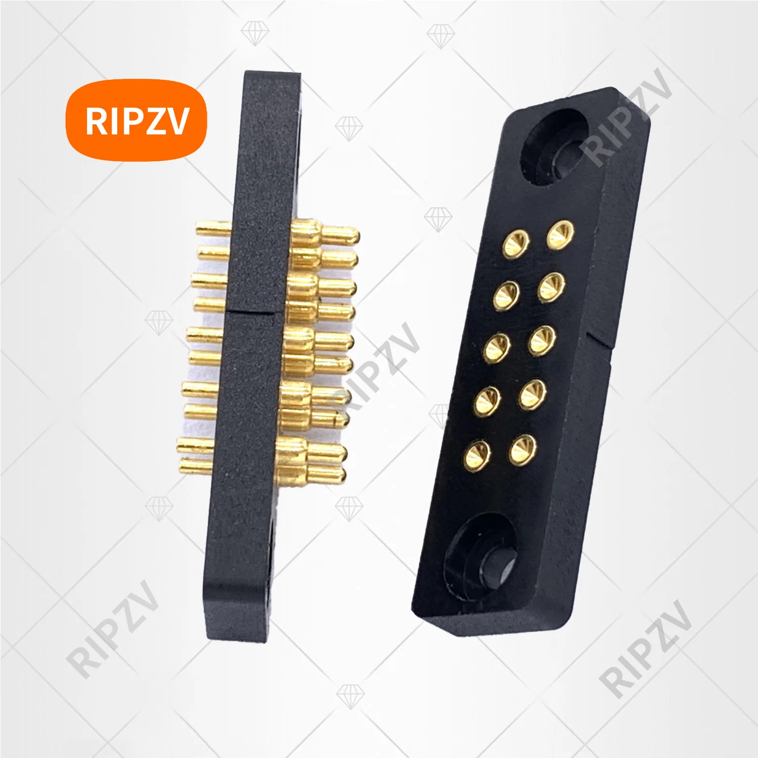 1set male +female pitch 3mm 1.2A probe connector spring thimble ...