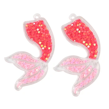 

David accessories 20pcs/lot Flower Animal Sequins Quicksand Acrylic DIY Hairclip Jewelry Craft Bag Decoration Material,20Yc7366