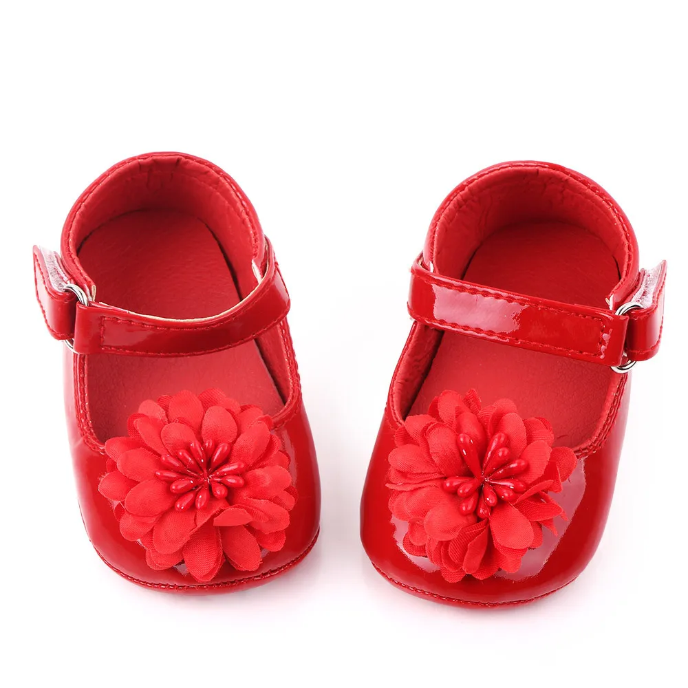 

Spring And Autumn Female Baby Soft Bottom Toddler Shoes 0-1-Year-Old Girls Small Flower BABY'S Shoes Anti-slip Princess Shoes Sh