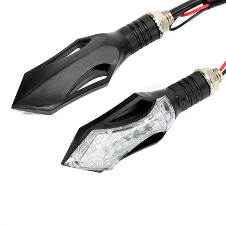 

LED Motorcycle Steering Lamp Beach off-Road Vehicle Steering Corner Light Triangular Arrowhead Turn Caustion Light Foreign Trade