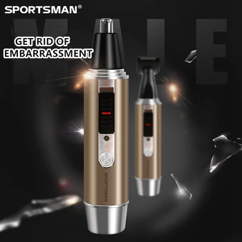 

Electric nose trimmer men's rechargeable trowel two-in-one nose shaver set tool