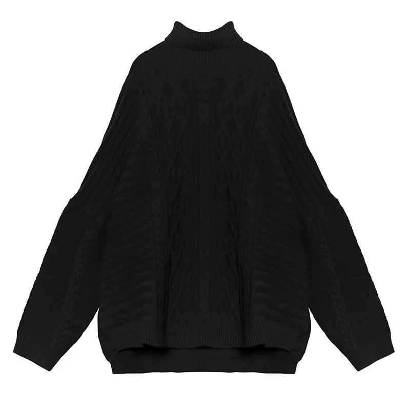 XITAO Plus Size Sweater Split Goddess Fan Casual
