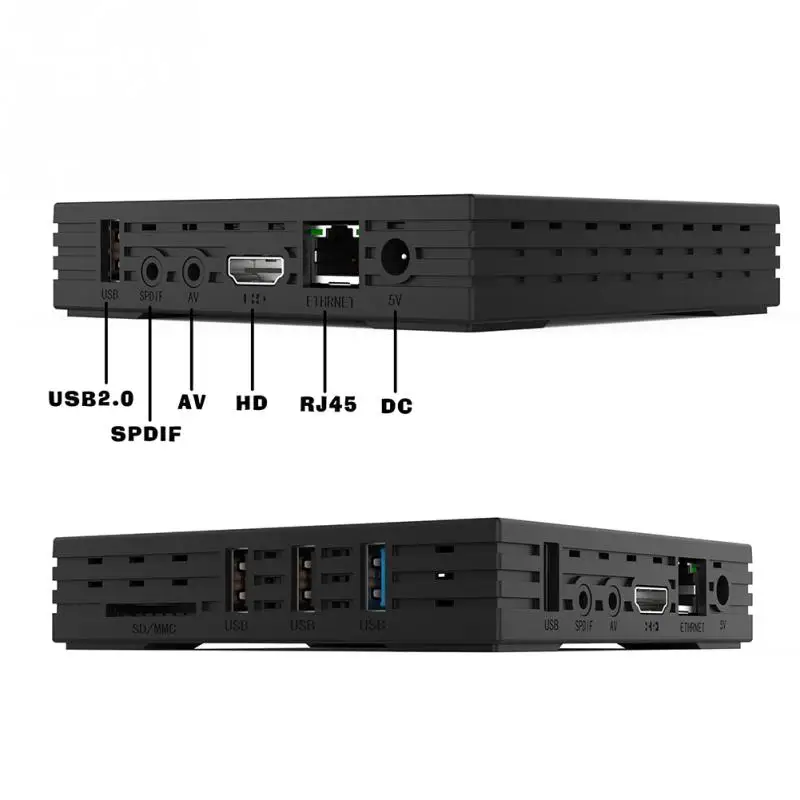 NEW Android 8.1 TV Box H96 MAX Plus 64GB RK3328 Quad-core 2.4G/5G USB 3.0 Smart Media Player 4k H.265 DLNA Set-Top Box