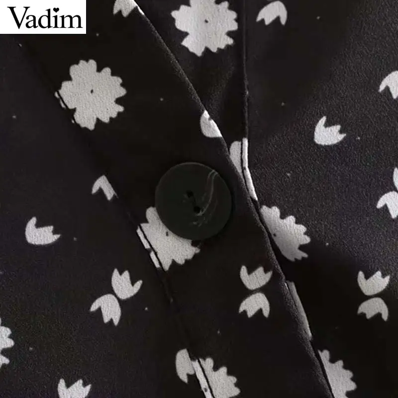 Vadim женское винтажное мини-платье с цветочным принтом, женское повседневное свободное платье с кисточками на юбке mujer QC842