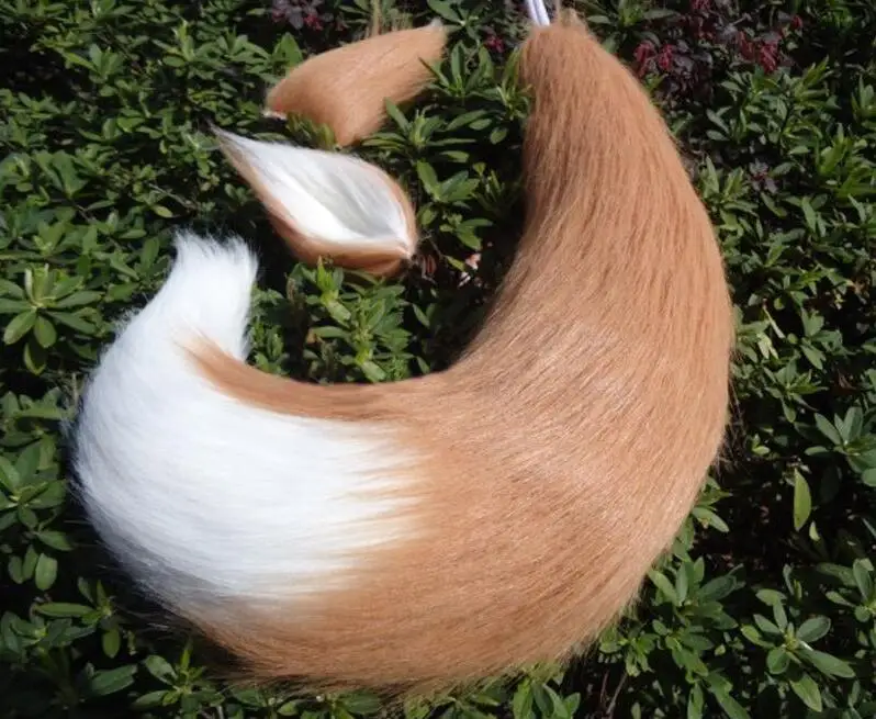 Cosplay&ware Anime Cosplay Props Fox Ears And Tail Set Spice Wolf Plush Long Fur Neko Party Halloween Costume Accessories -Zentai shop online H3465e09a5bc94f2f91e4cc067c90f24cI.jpg