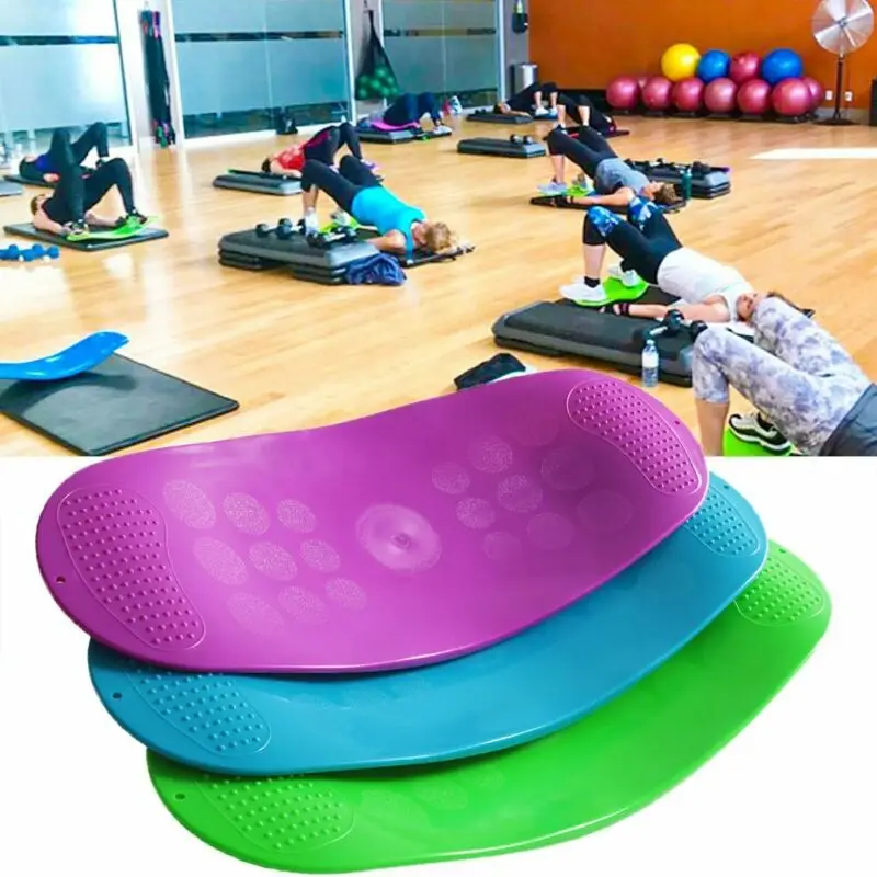 Twisting Fitness Balance Board Workout Yoga Gym Fitness Training Prancha Abdominal Leg Training Balance Exercise + Non-slip Mat waist twisting disc,balance board