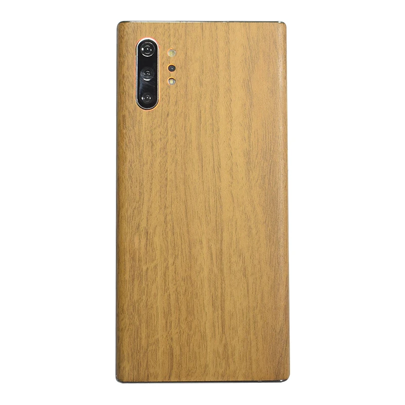 

High Simulation Wood Grain Sticker Phone Back Paste Sticker For SAMSUNG Galaxy Note 10 Plus S10+ S10e Note 9 8 S9+ S8 A60 A80