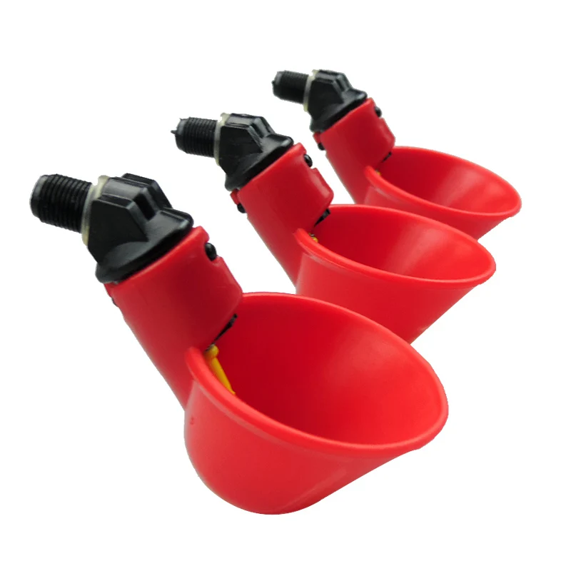 

Feeder Bird Drinking Bowl Hen Duck Chook Poultry Red Animal Cage 4pcs Water system Automatic Chicken Kit Quailty for home tools
