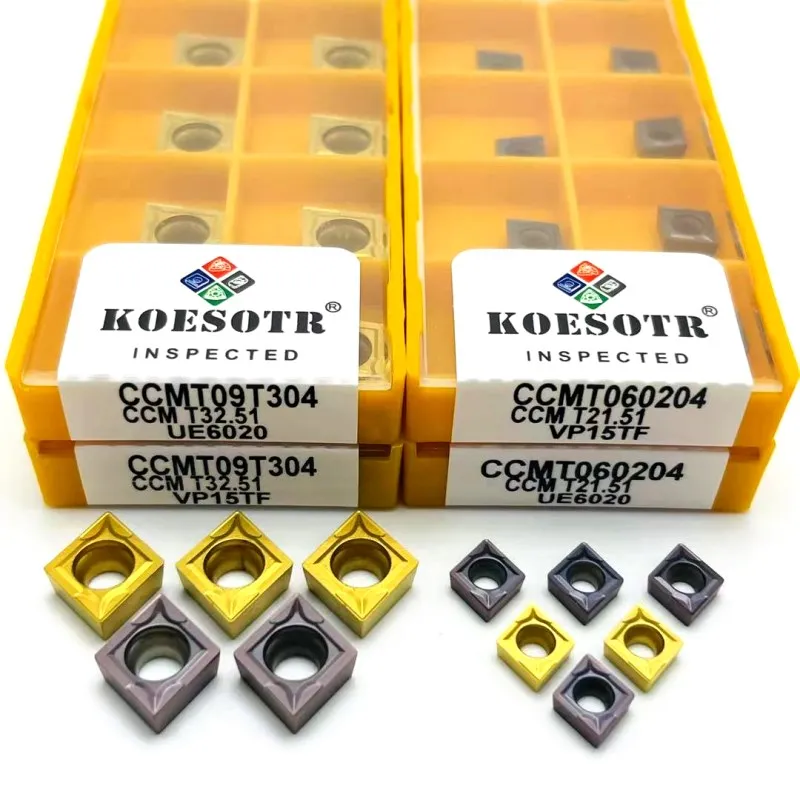 CCMT09T304 VP15TF 10 Pi&egrave;ces CCMT 09T304 Insert En Carbure Pour Outil De Tournage