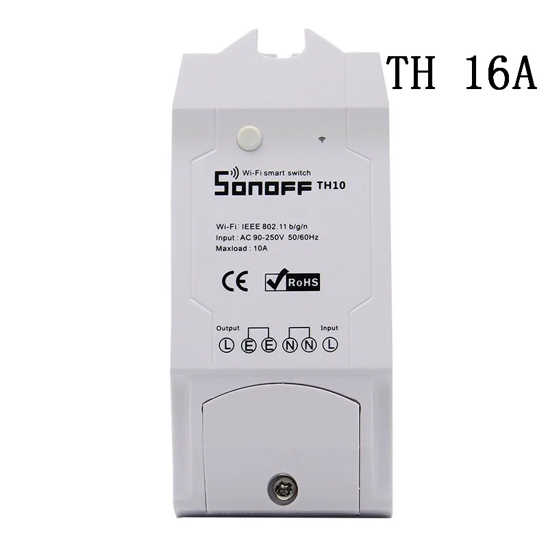 Sonoff TH 10A/16A умный wifi переключатель контроллер с датчиком температуры и водонепроницаемым контролем влажности домашней автоматизации - Комплект: TH16
