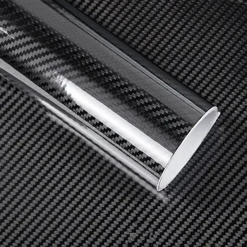 

50*200cm Black 5D Carbon Fiber Vinyl Film Car Wrap Film Carbon Fiber Car Sticker Auto Exterior Film Accessories car styling