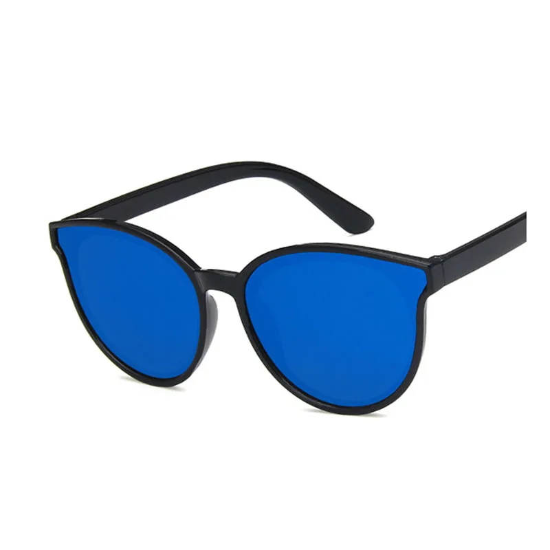 Blue Круглые Солнцезащитные очки для детей форма для детей Для мальчиков и девочек Солнцезащитные очки UV400 Модные очки ретро бренд дизайнер G163 - Цвет линз: Blue