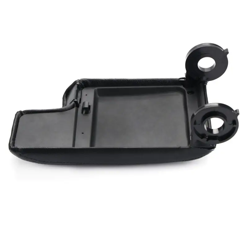

auto parts for Black Leather Armrest Center Console Lid Cover for BMW E46 3 Series 1999-2004 comfortable