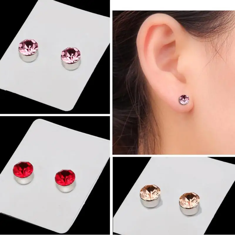 1 Pair Magnetic Slimming Earrings Lose Weight Body Relaxation Massage Slim Ear Studs Patch Health Jewelry