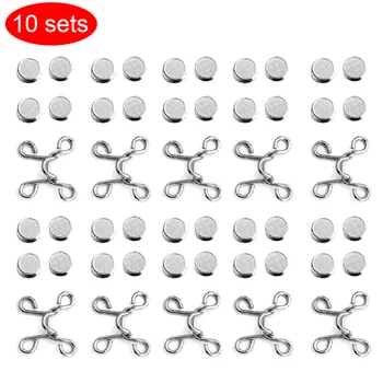 

10 Set Adjustable Snap Button Without Nail Set for Jeans Pants Tightness Adjustment C44
