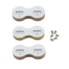 3pcs/lot Plastic Fusion Fin Box for FCS Surfboard Fins Surfing Plugs Set ( 0 +5 +9 deg ) 2