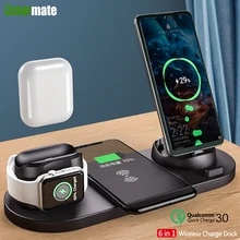 Portable Multifunction Charging Dock 3 in1 Wireless Fast Charger 10W Charging Stand for iPhone Airpods iWatch for Apple Devices