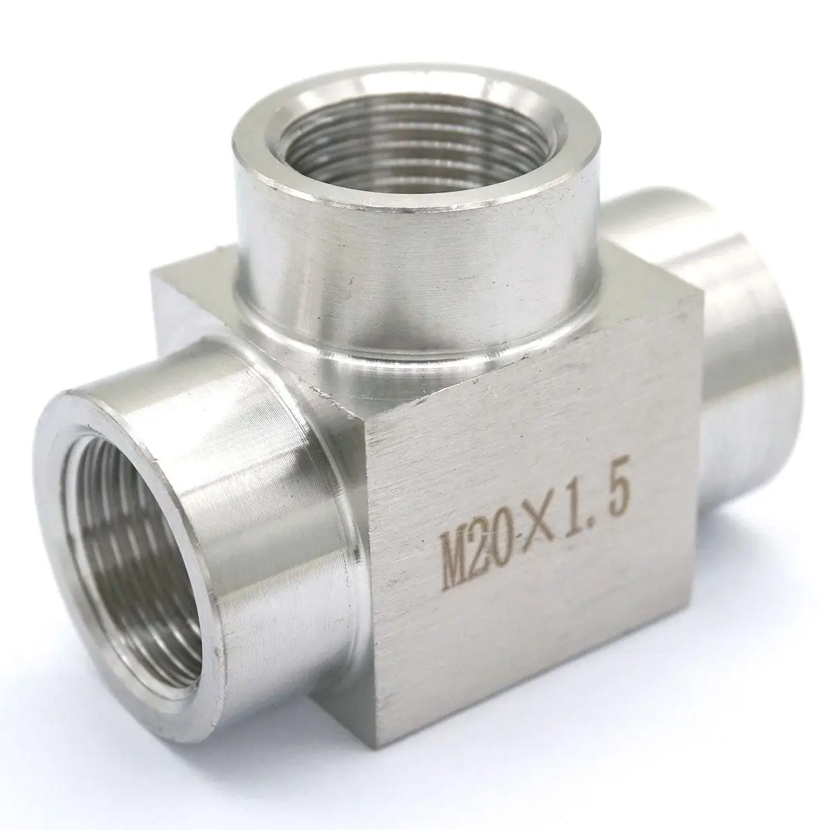 1/2" Tee 3 way Female Stainless Steel 304 Threaded Pipe Fitting NPT Hot 